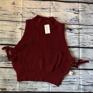 Windsor Burgundy Sleeveless Sweater